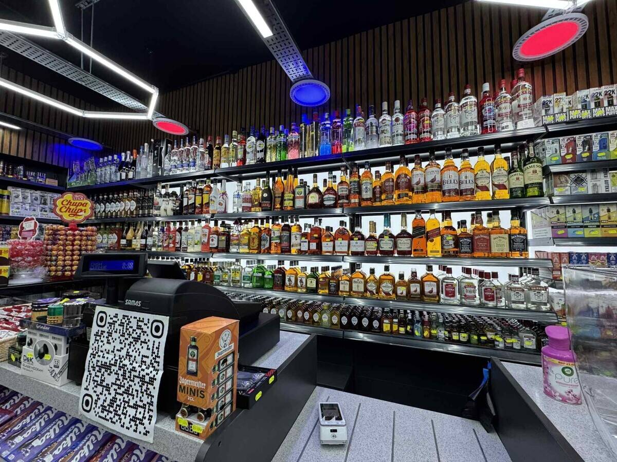 European supermarket and Butcher off-licence also