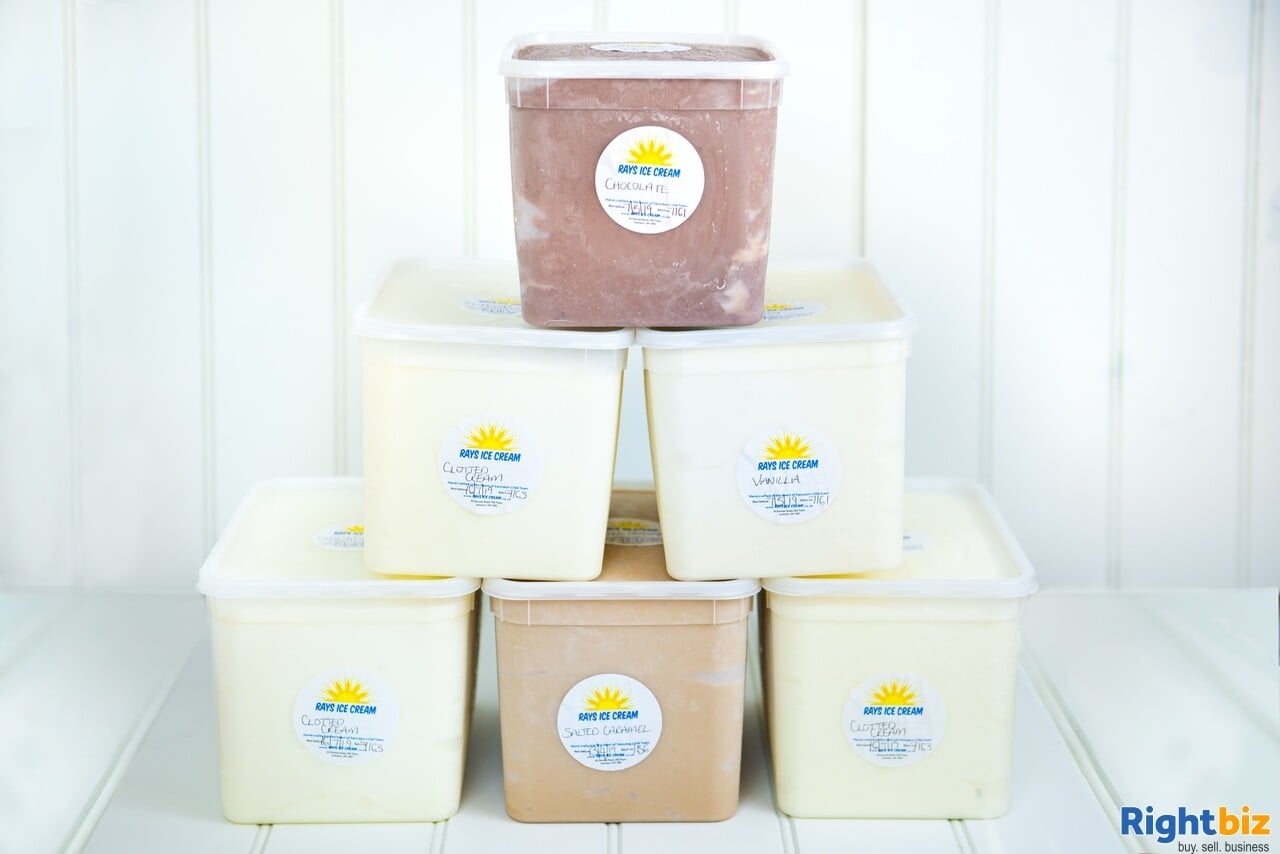 Growing, premium ice cream business - parlour, manufacturing, wholesale, events