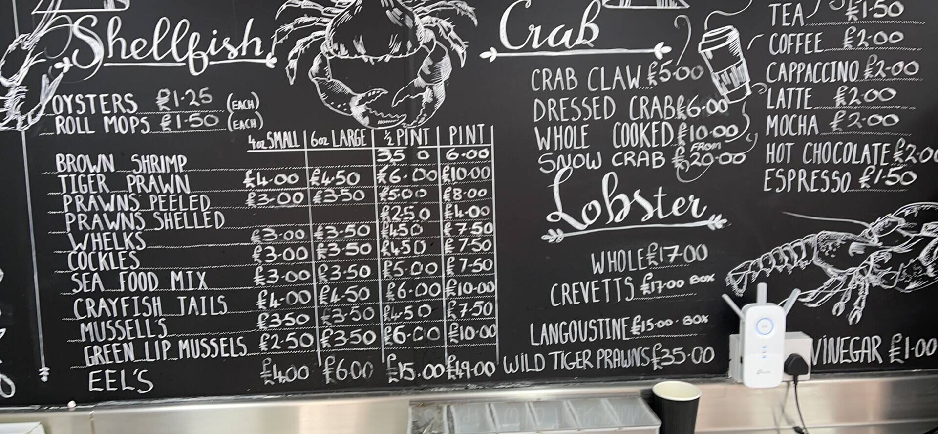 Seafood stall van for sale in Burnham on Crouch 