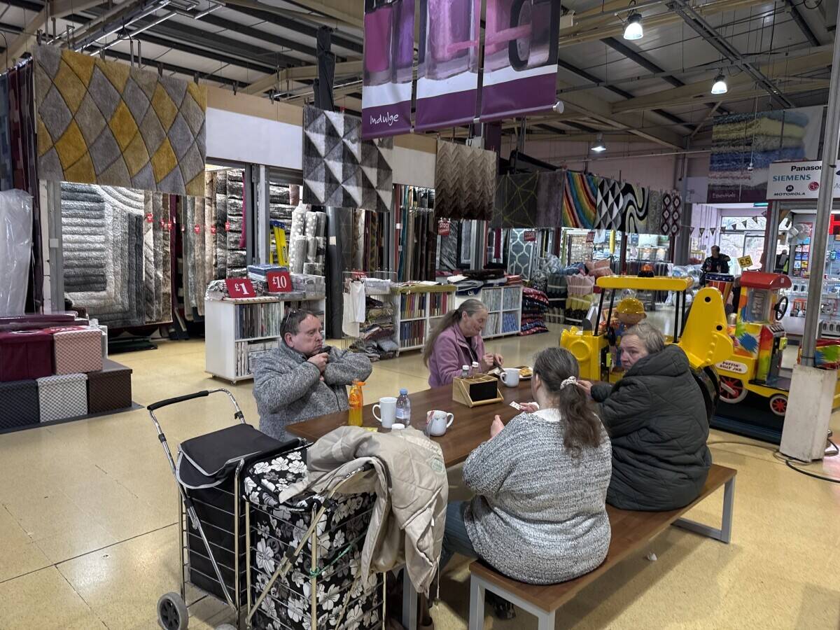 Busy Bedding & Homeware Shop in Busy Gorton Market