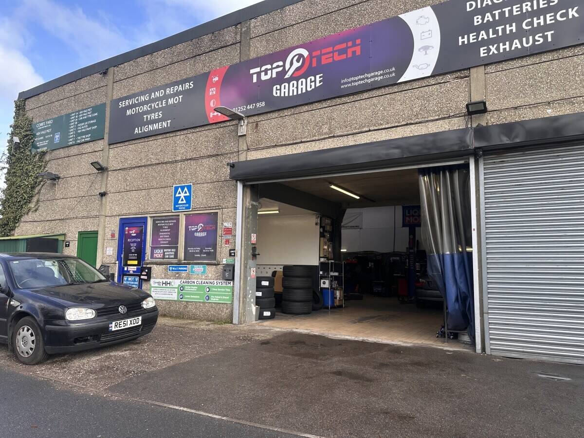 Fully Equipped Car Repair Garage With Tyre Fitting And Motorcycle Mot Bay
