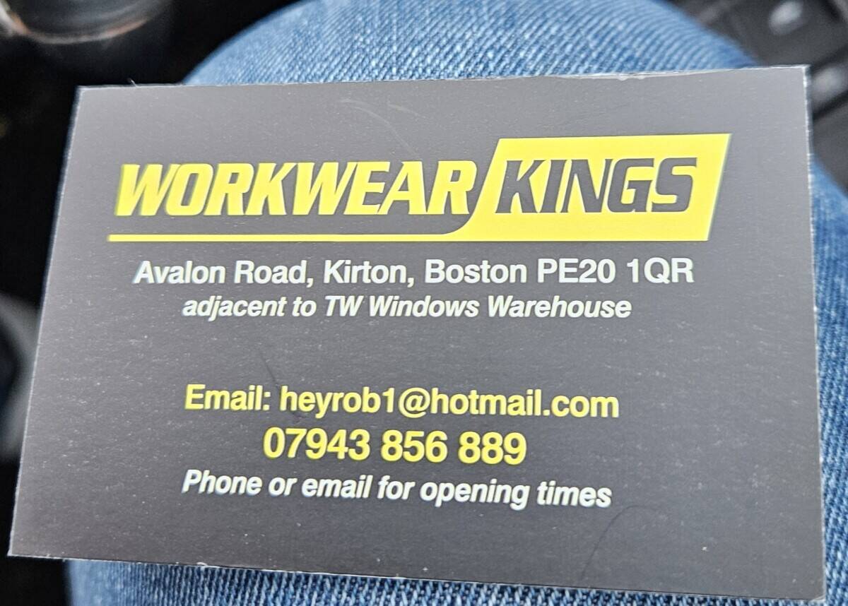 Workwear Business for Sale, Stock only or Business with Rented Premises 