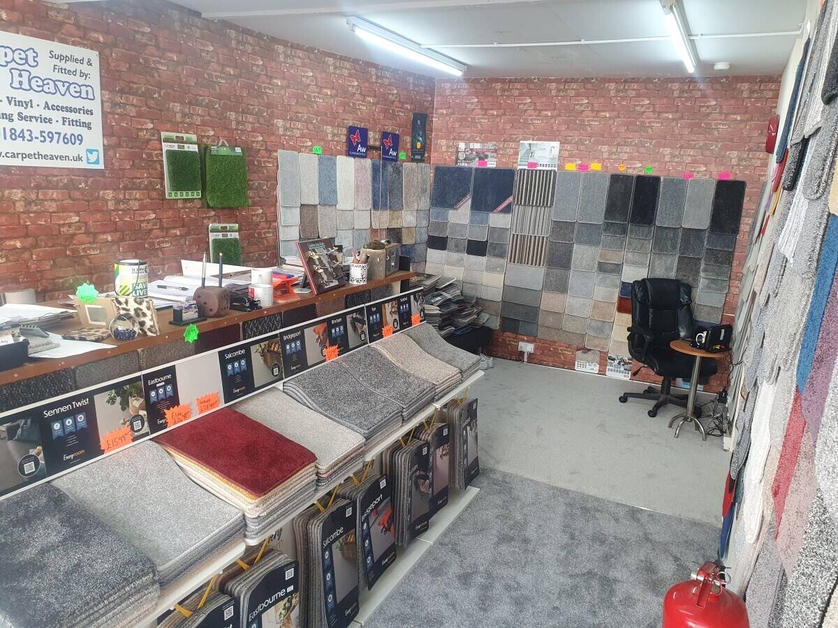 Carpet shop business for sale ramsgate, kent.