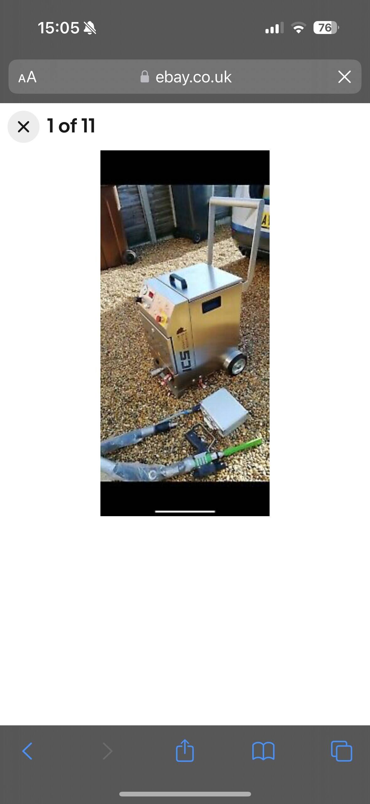 *Business opportunity* ICS 110e Dry Ice Blasting Machine And Towable Compressor 