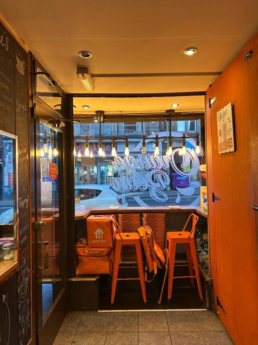 Large Sit-in Cafe in Wishaw Leasehold for Sale £25k - CLASS 3 CONSENT - High Potential-  Orange Bean