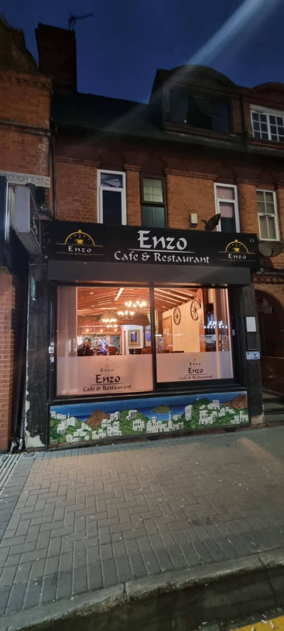 Vibrant Mediterranean restaurant in the affluent street