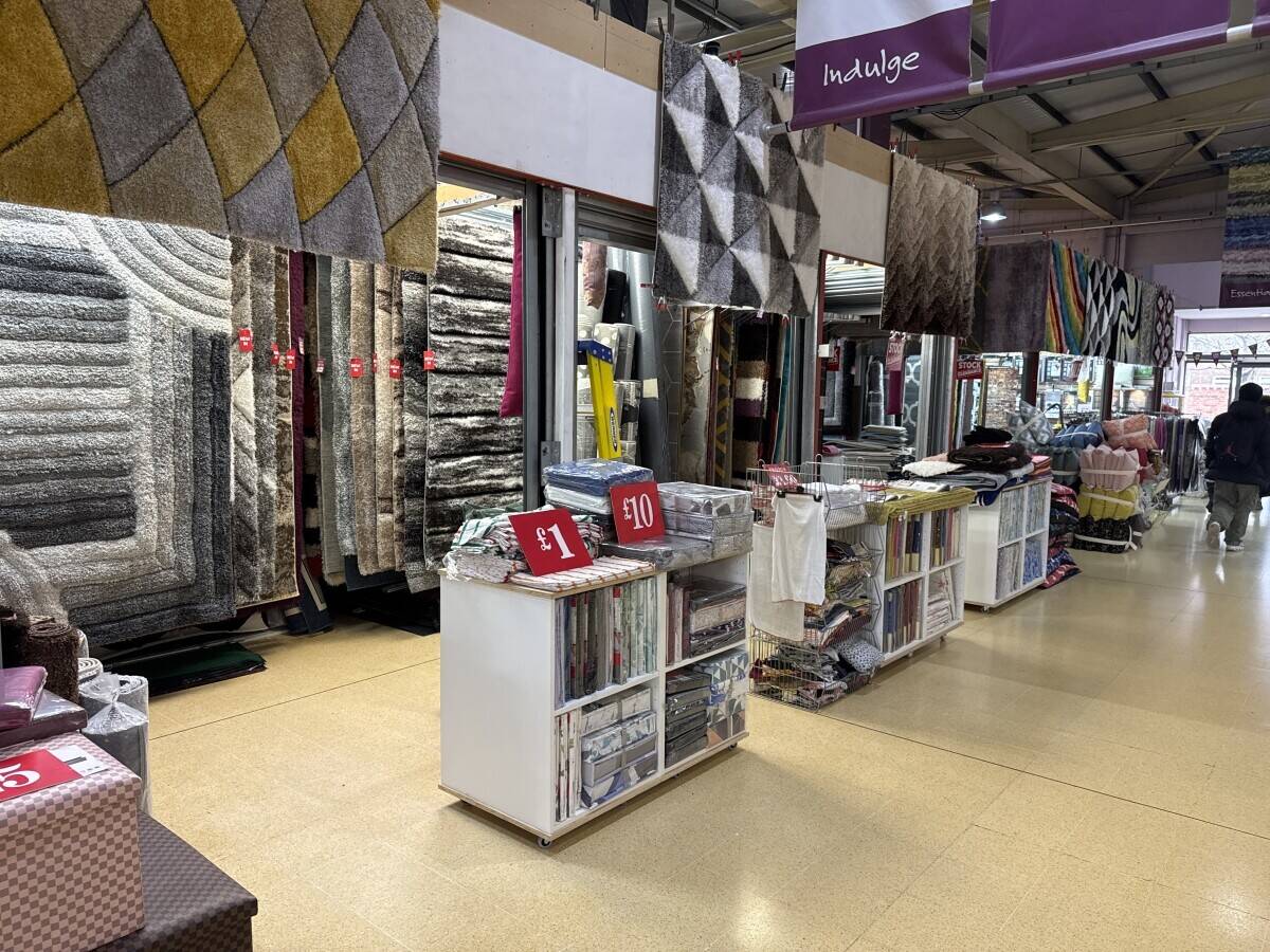 Busy Bedding & Homeware Shop in Busy Gorton Market