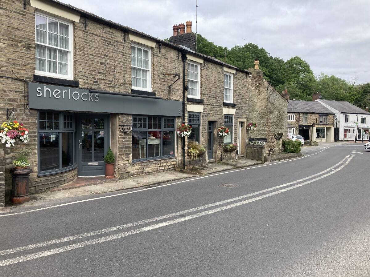 Shop for sale in affluent South Manchester village