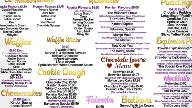 TAKEAWAY & DESSERT BAR LOCATED IN BRADFORD