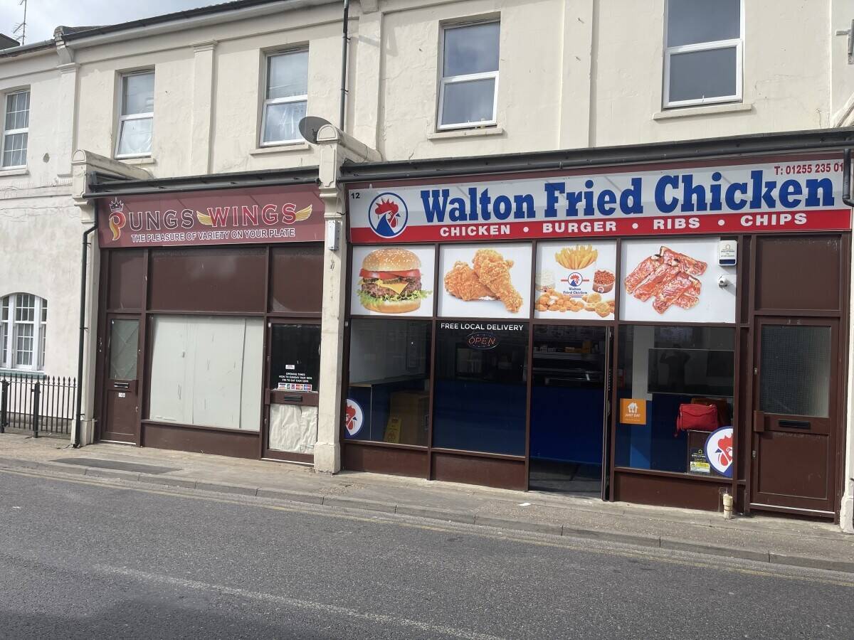 Fried chicken shop for sale in Walton on the Naze