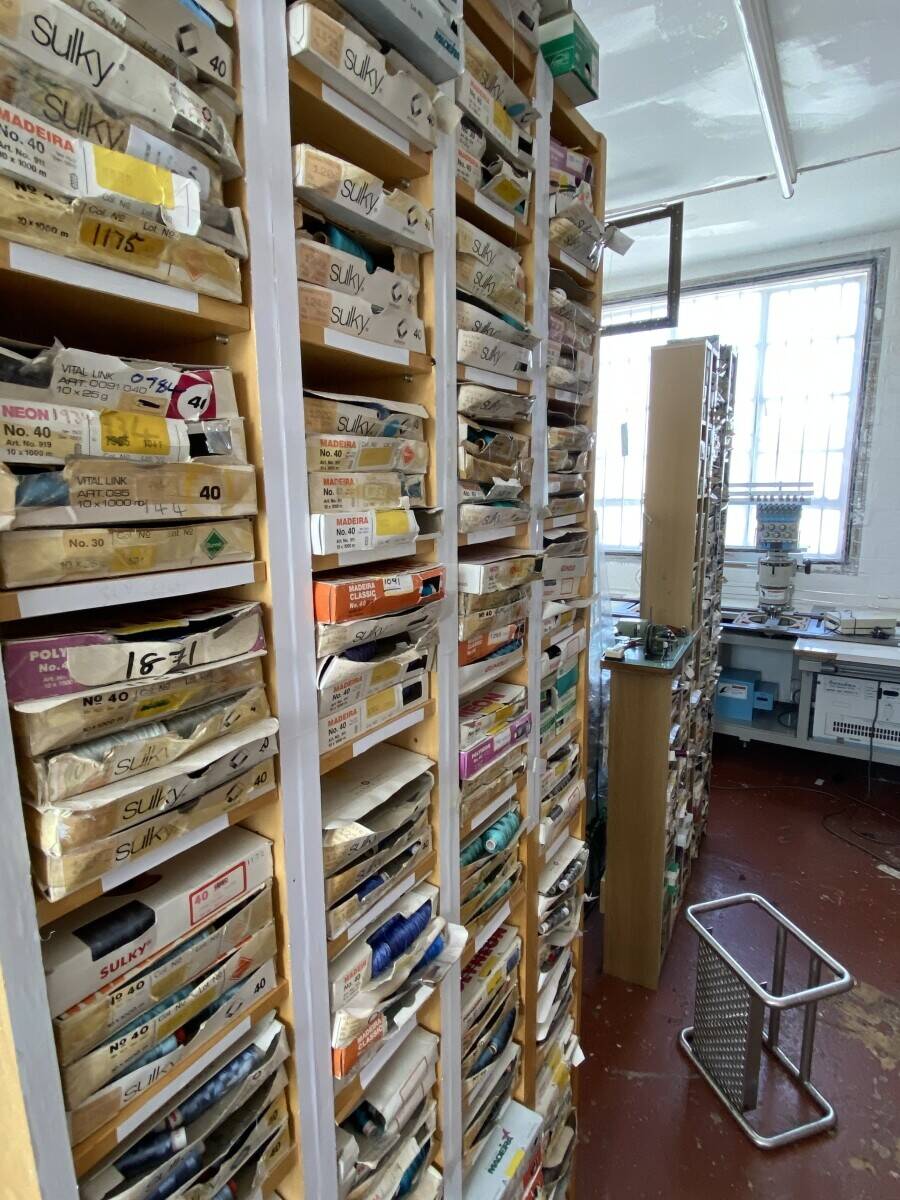 Clothing wholesaler for sale with stock/machinery included