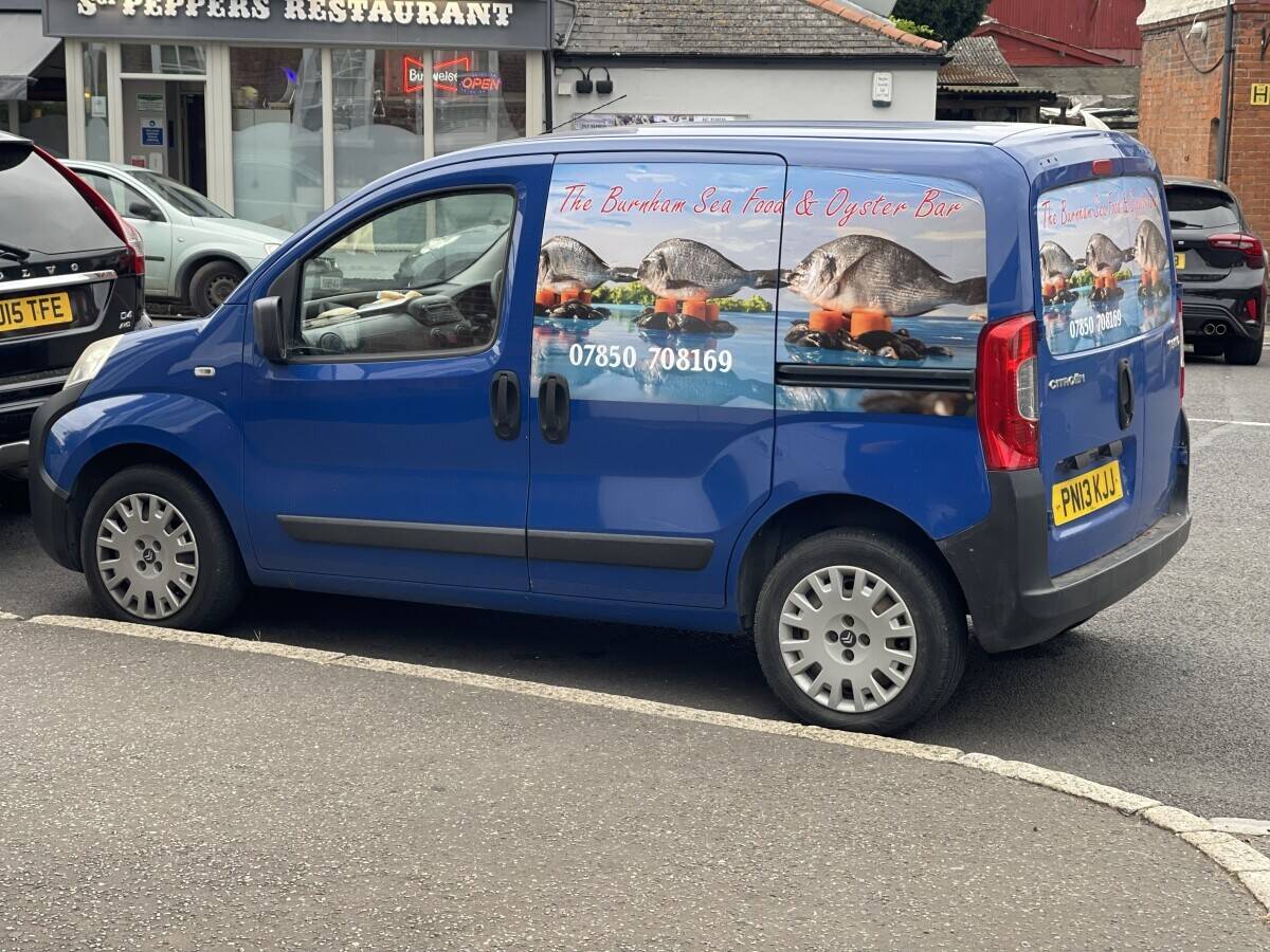 Seafood stall van for sale in Burnham on Crouch 