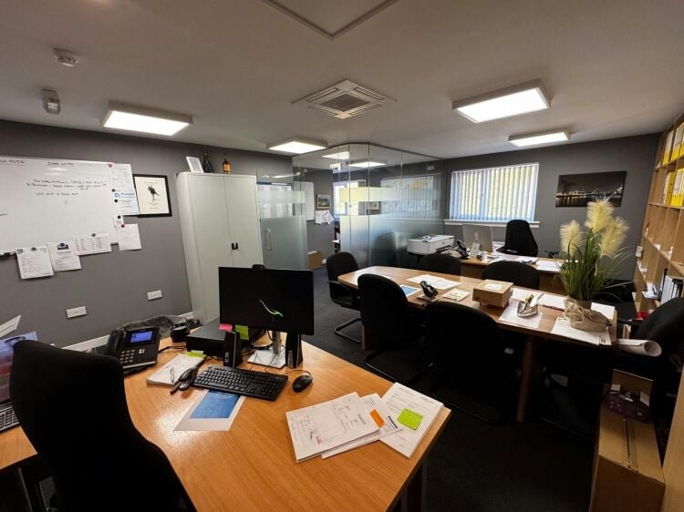 Commercial Premises incorporating two storey office and workshop.