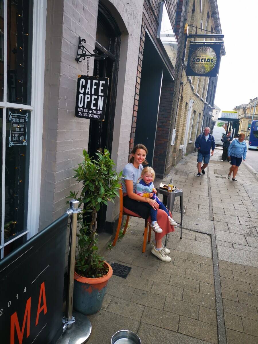 Cafe (licensed to sell alcohol) in Norwich with Barbershop/Salon