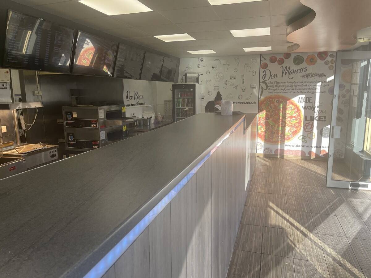 High-class pizza burger business