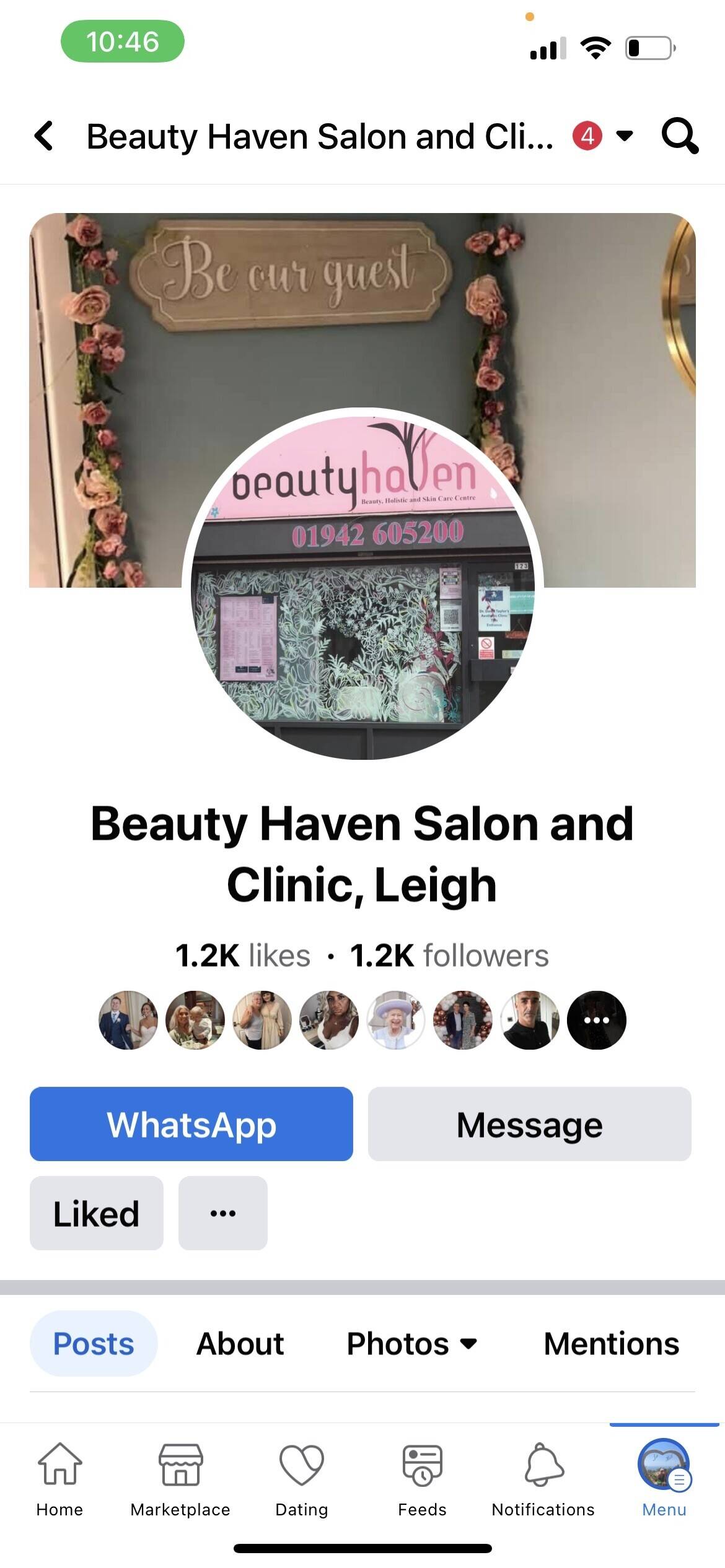 Thriving, well established,  town centre Beauty Salon for sale