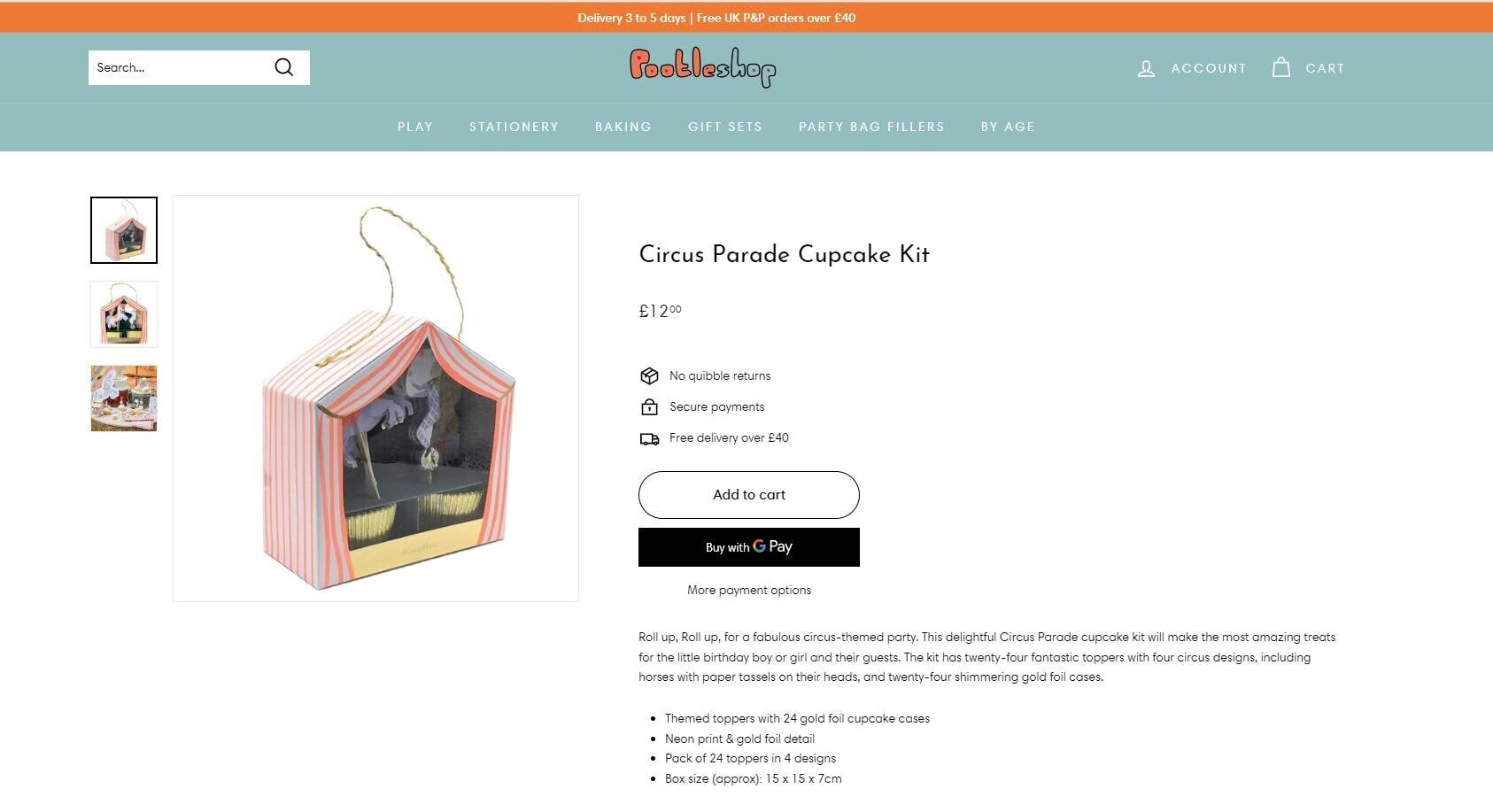 Beautifully designed children's goods online retailer with own-branded website