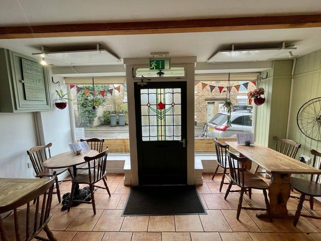 Cafe in the desirable village of Hayfield in the Peak District