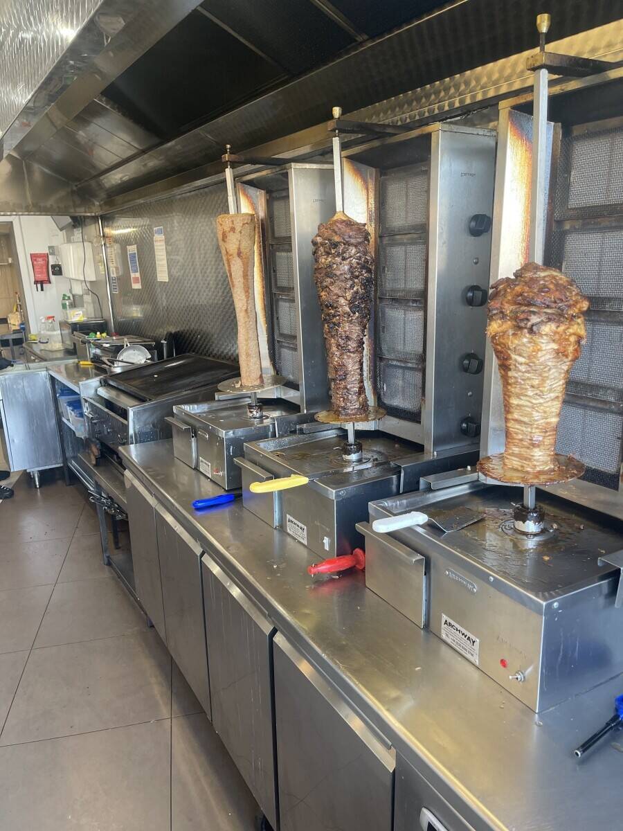 Shawarma Kebab Shop for sale w 5 large Bedroom Flat with potential to make one more shop