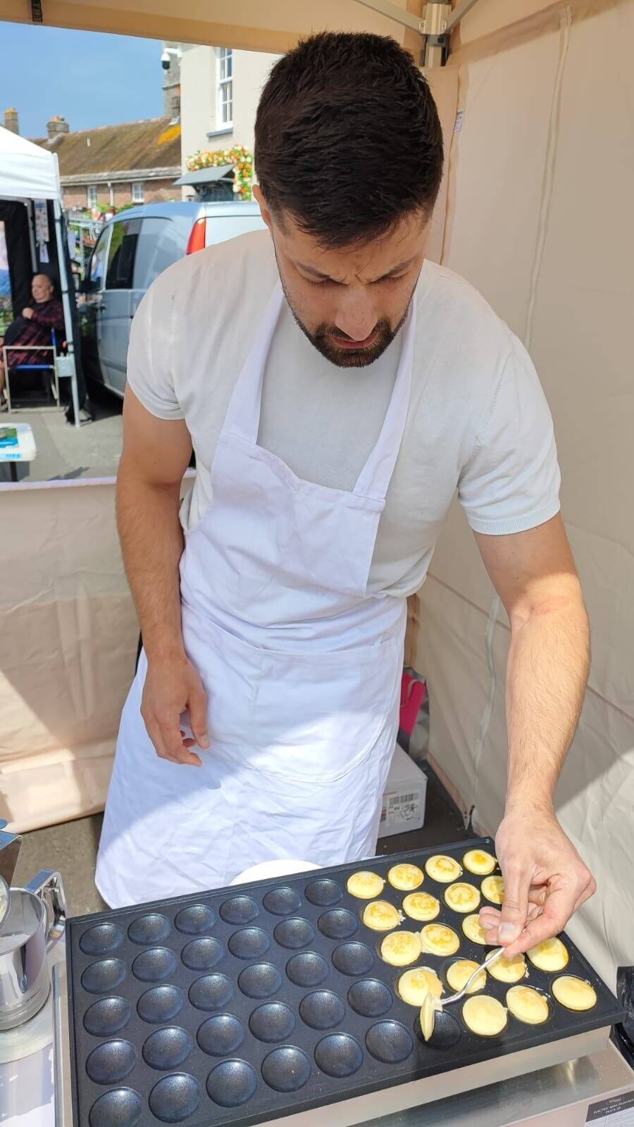Mini-Dutch Pancake (Poffertjes) pop-up stall for sale in Dorset