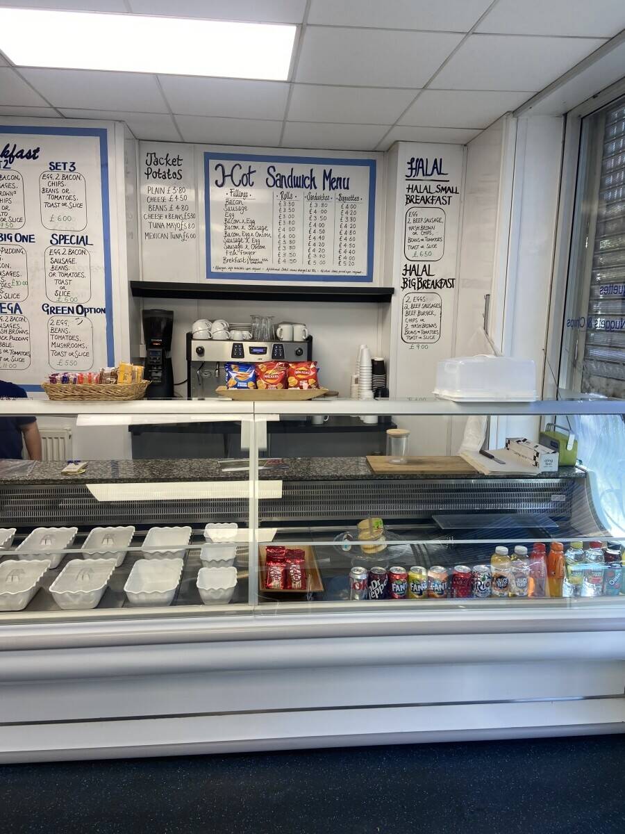Cafe next to QPR ground in Shepherd’s Bush