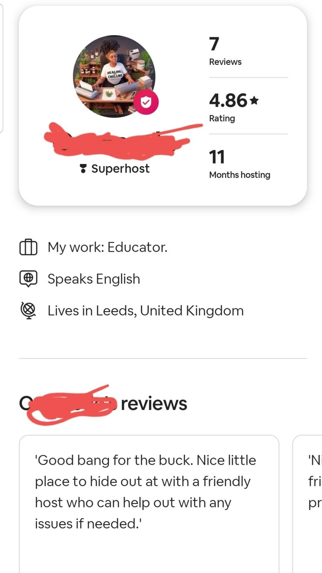 A functional Airbnb business in a central location in Leeds