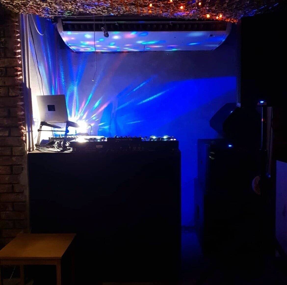 Ground floor cocktail bar, late night basement