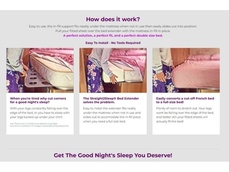 Motorhome Bed Extender