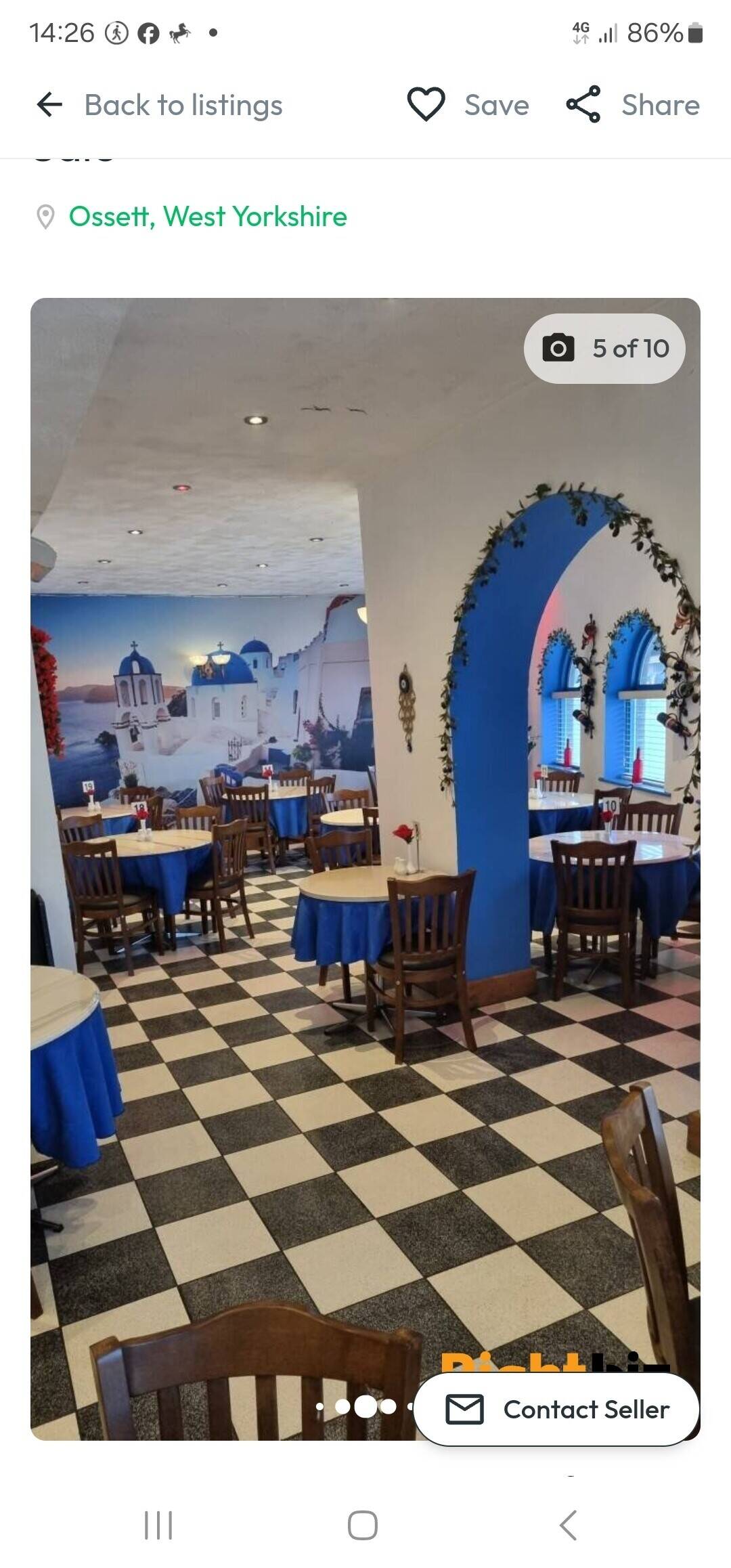 Greek and Mediterranean Restaurants for sale in Ossett
