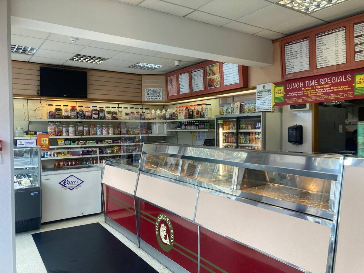 Busy Fish & Chip Shop Takeaway Wishaw Glasgow - Leasehold For Sale - £POA The Golden Fry