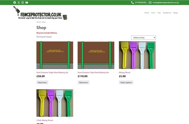 E-Commerce Fence Protector & DIY Sales Company