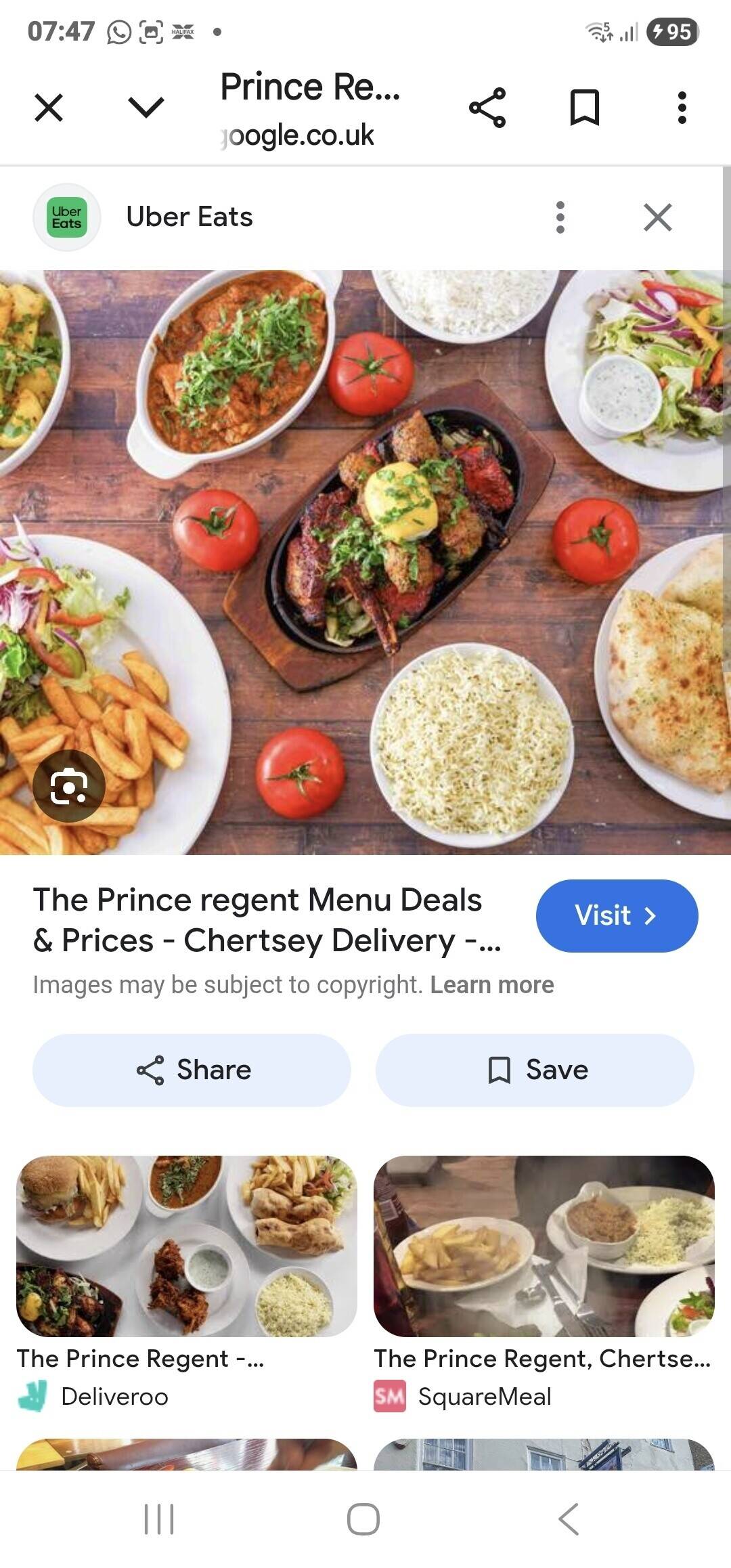Pub and Indian restaurant free of tie