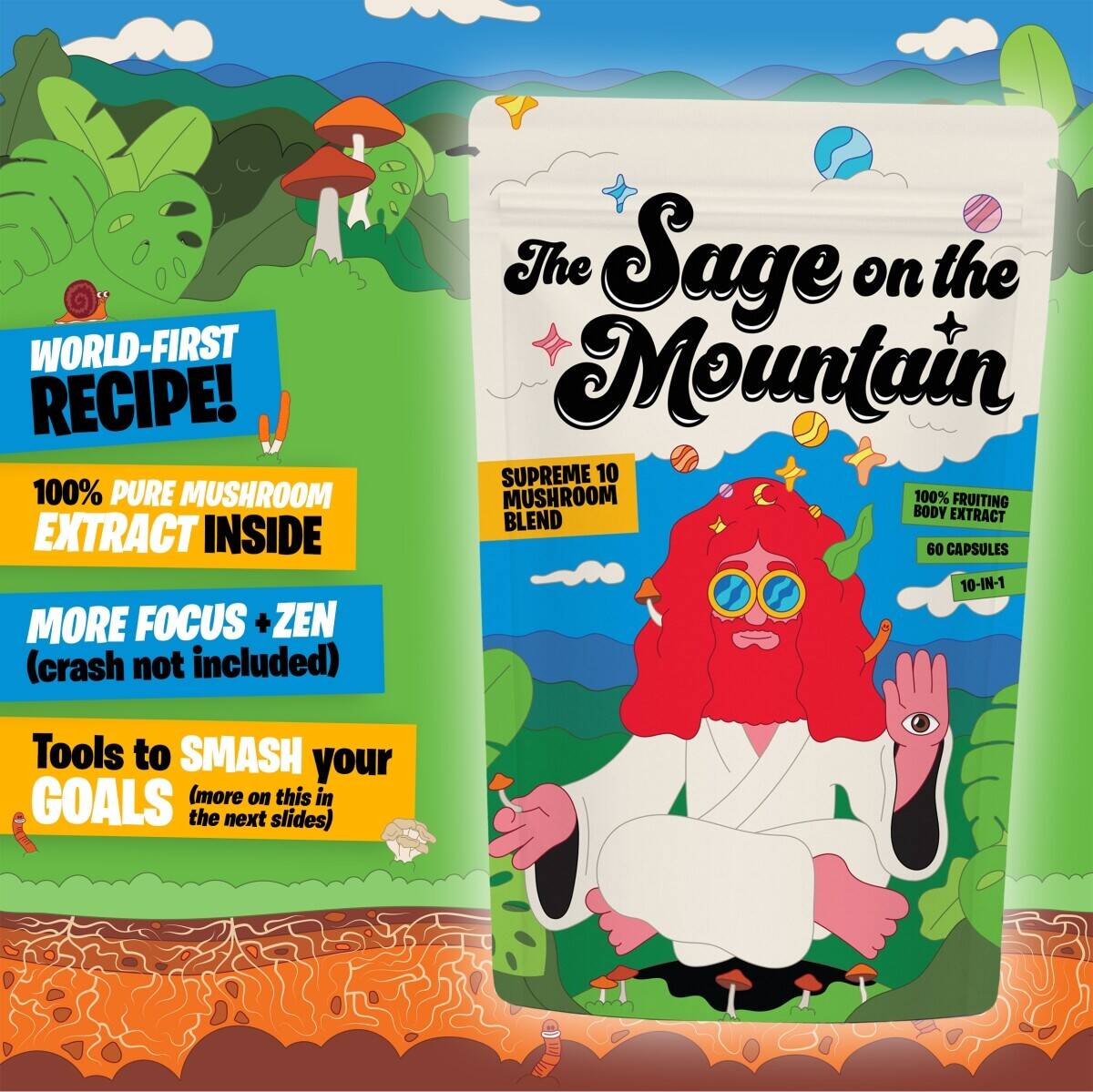 Beautifully Marketed Mushroom Supplement Brand With DTC Website, Established Supply Chain