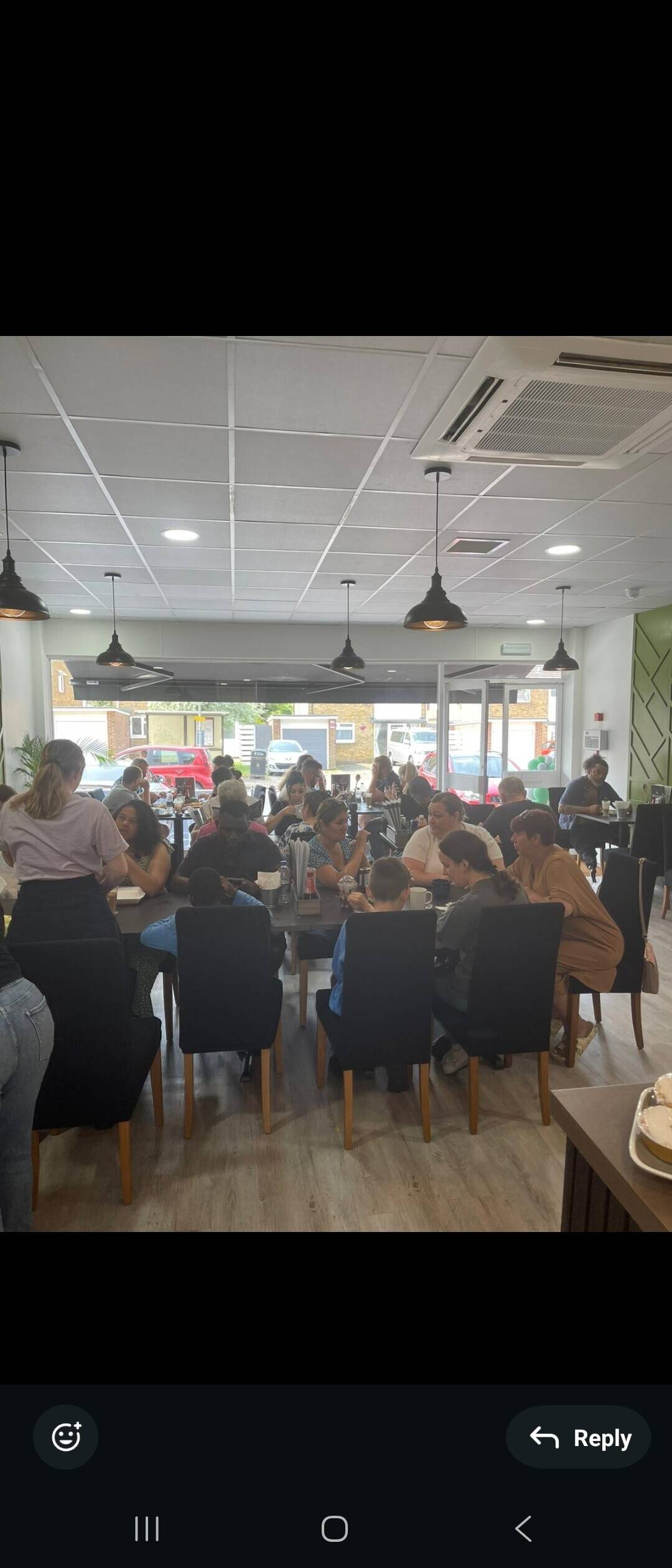 48 seater busy cafe for sale in Orpington, new to the market! Free parking, cheap rent, no business rates