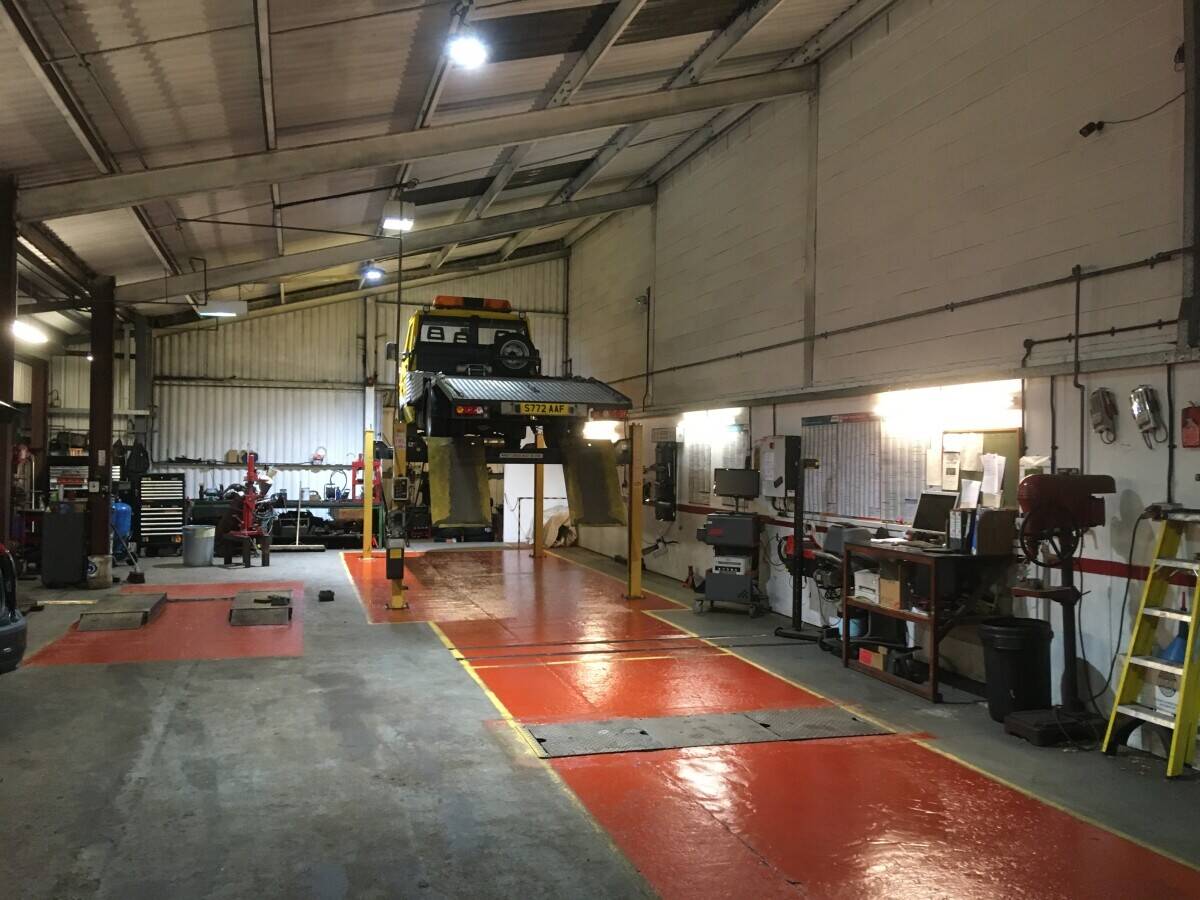 Garage Services MOT Station and Car sales in prominent main road location to large market town.Devel Photo 3
