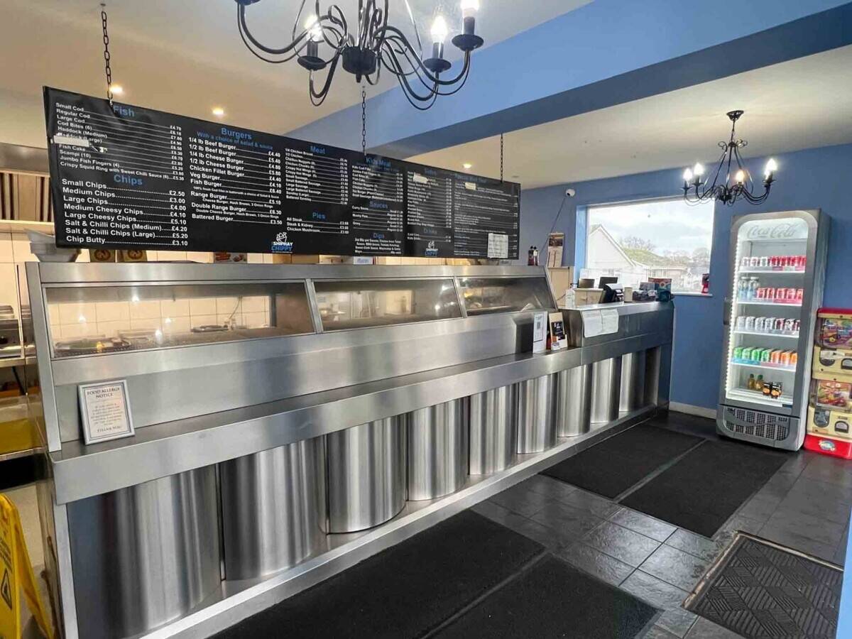 A successful Fish & Chip shop with accommodation for sale