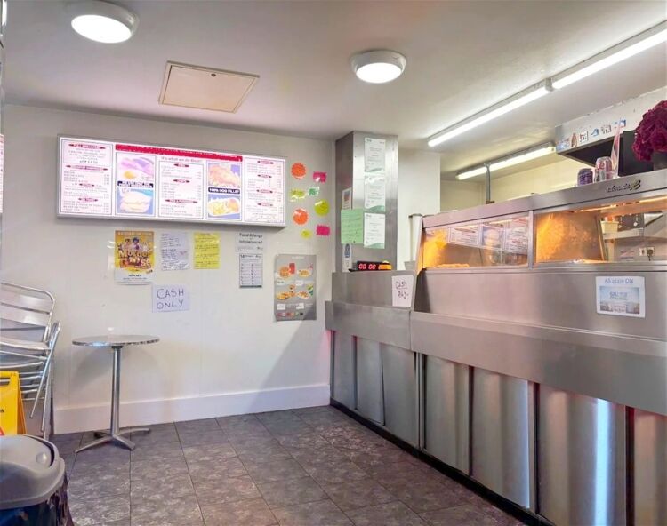 Detached fish & chip shop with restaurant, Wigan town centre
