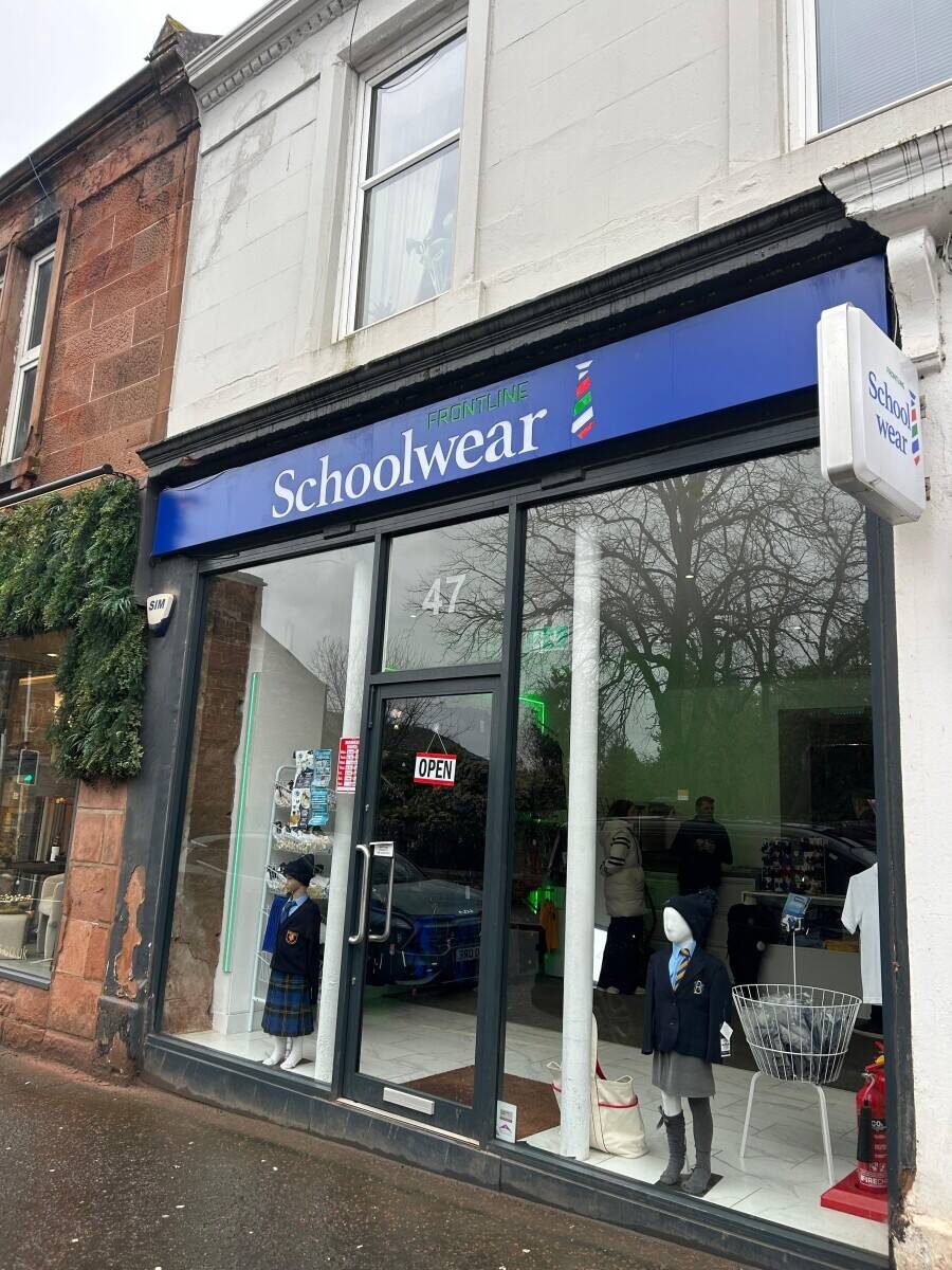 Business For Sale Frontline Schoolwear, School Uniform & Embroidery Shop, Bothwell Photo 2