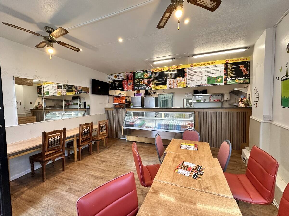 Kebab shop running business for sale 10 leasehold rent Photo 2