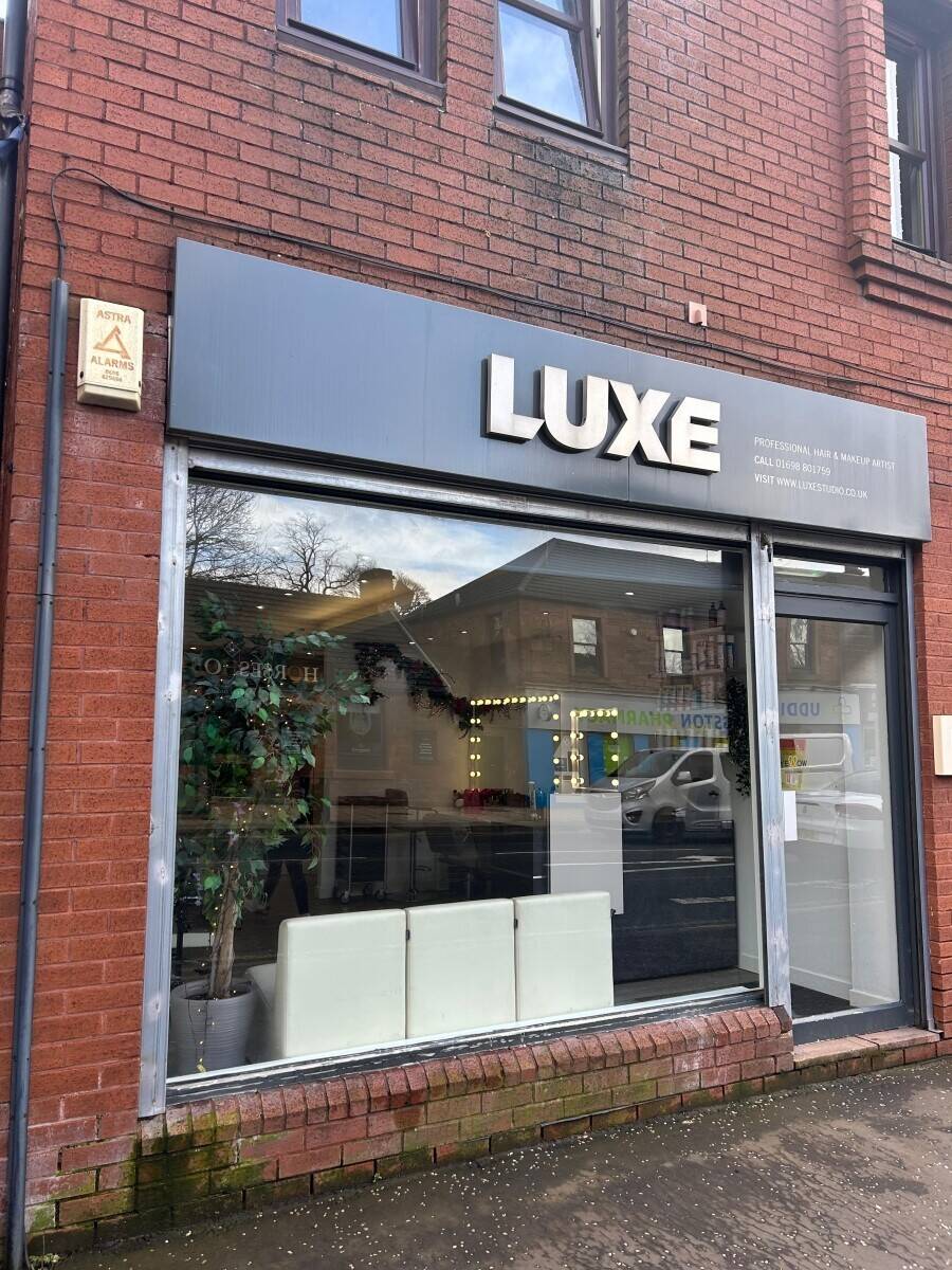Luxe Hair & Makeup Salon Uddingston Main Street - Business For Sale 30k - Long Lease Available