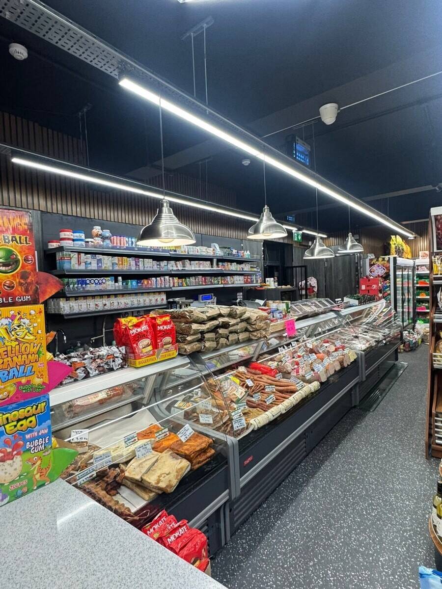European supermarket and Butcher off-licence also