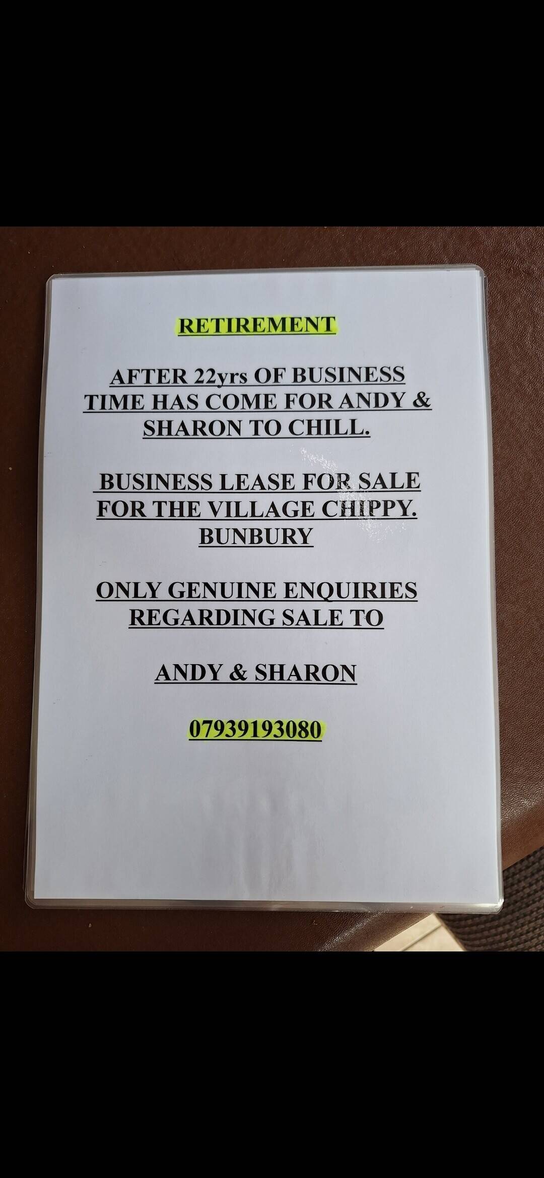 Cheshire fish and chip shop 