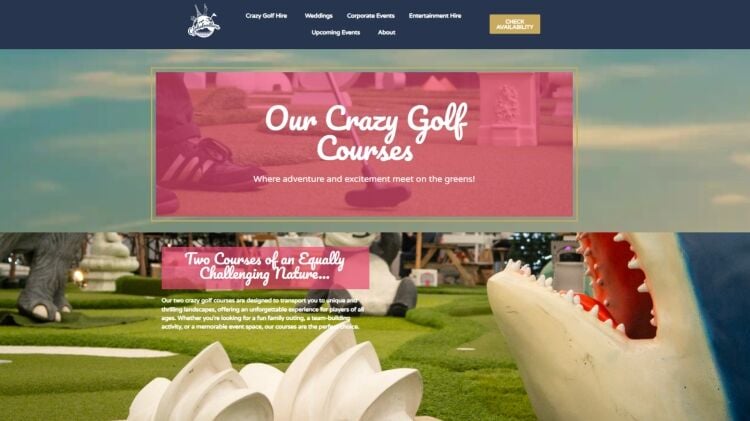 REDUCED Unique Mobile Mini Golf and Games Hire Business Operating Across the South East Photo 2