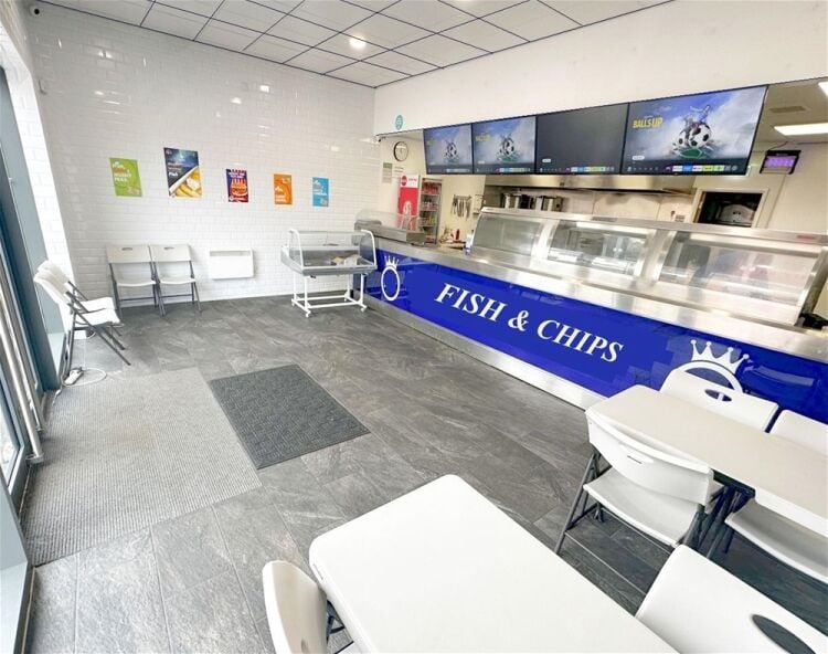 Modern fish & chip takeaway, end-of-parade Upton Photo 2