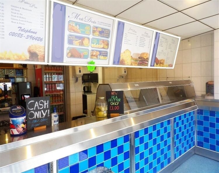 Fish & chip takeaway and 50-cover restaurant, central Nantwich Photo 2