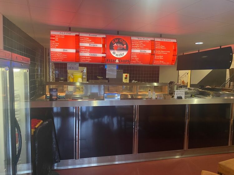 FISH AND CHIP TAKEAWAY/RESTAURANT- EXCELLENT TOWN CENTRE POSITION
