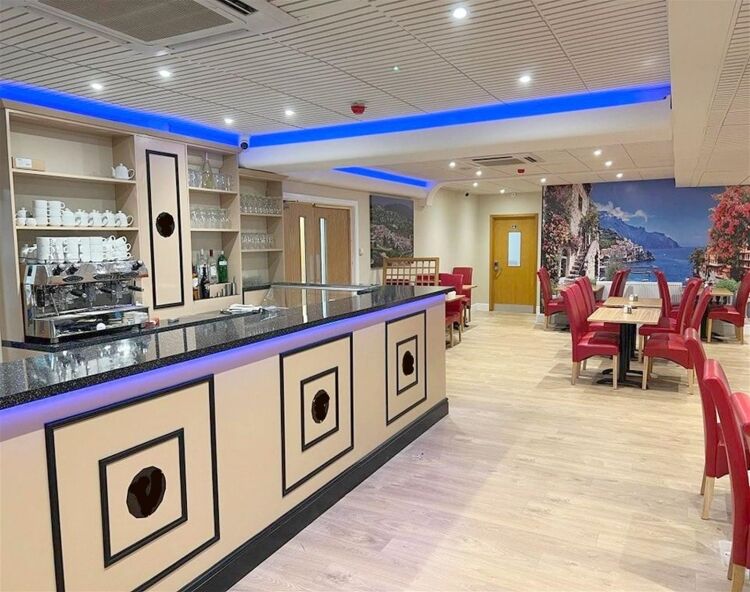 Recently fitted fish & chip shop, Scunthorpe town centre