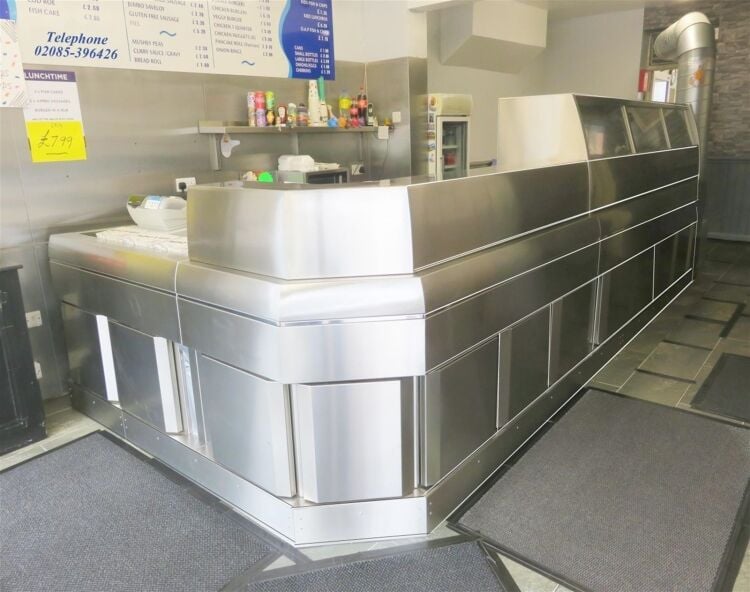 Traditional fish & chip takeaway, Eastbourne residential pitch