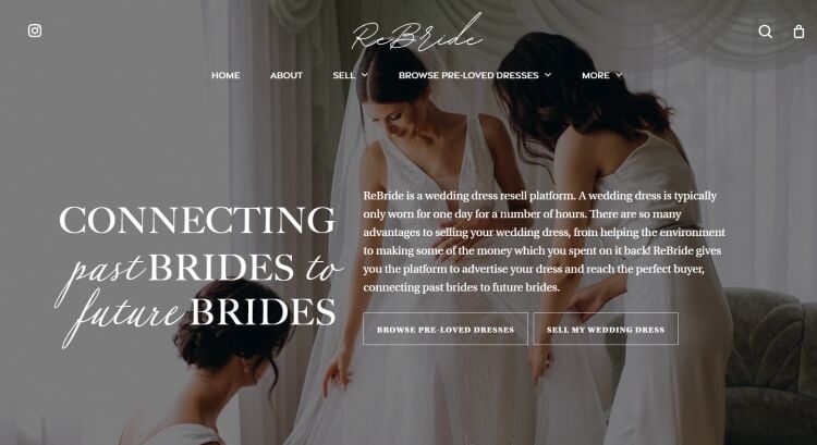 Unique Online Bridalwear Resale Platform with Strong Media Coverage