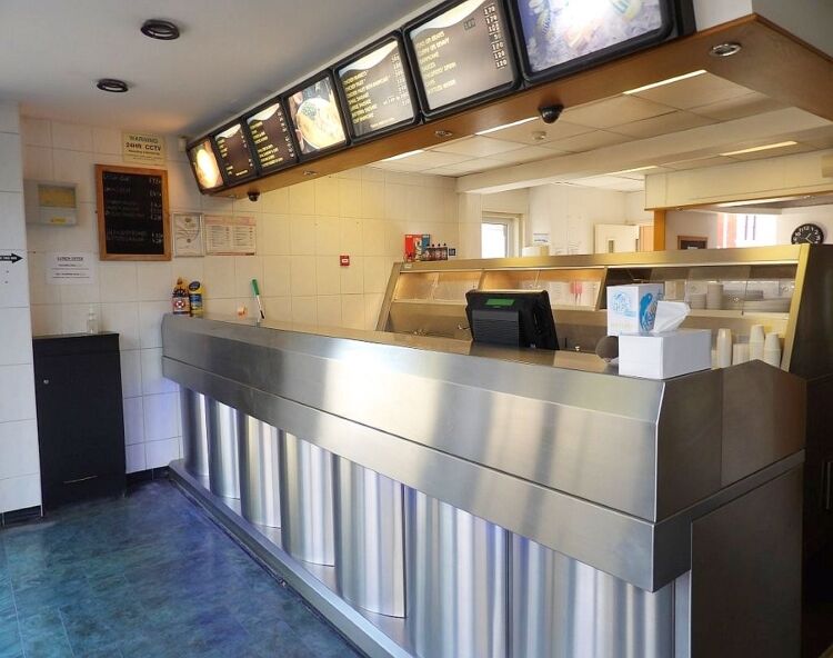 Semi-detached freehold fish & chip takeaway with unused 28 cover cafe, trading just 28 hours weekly